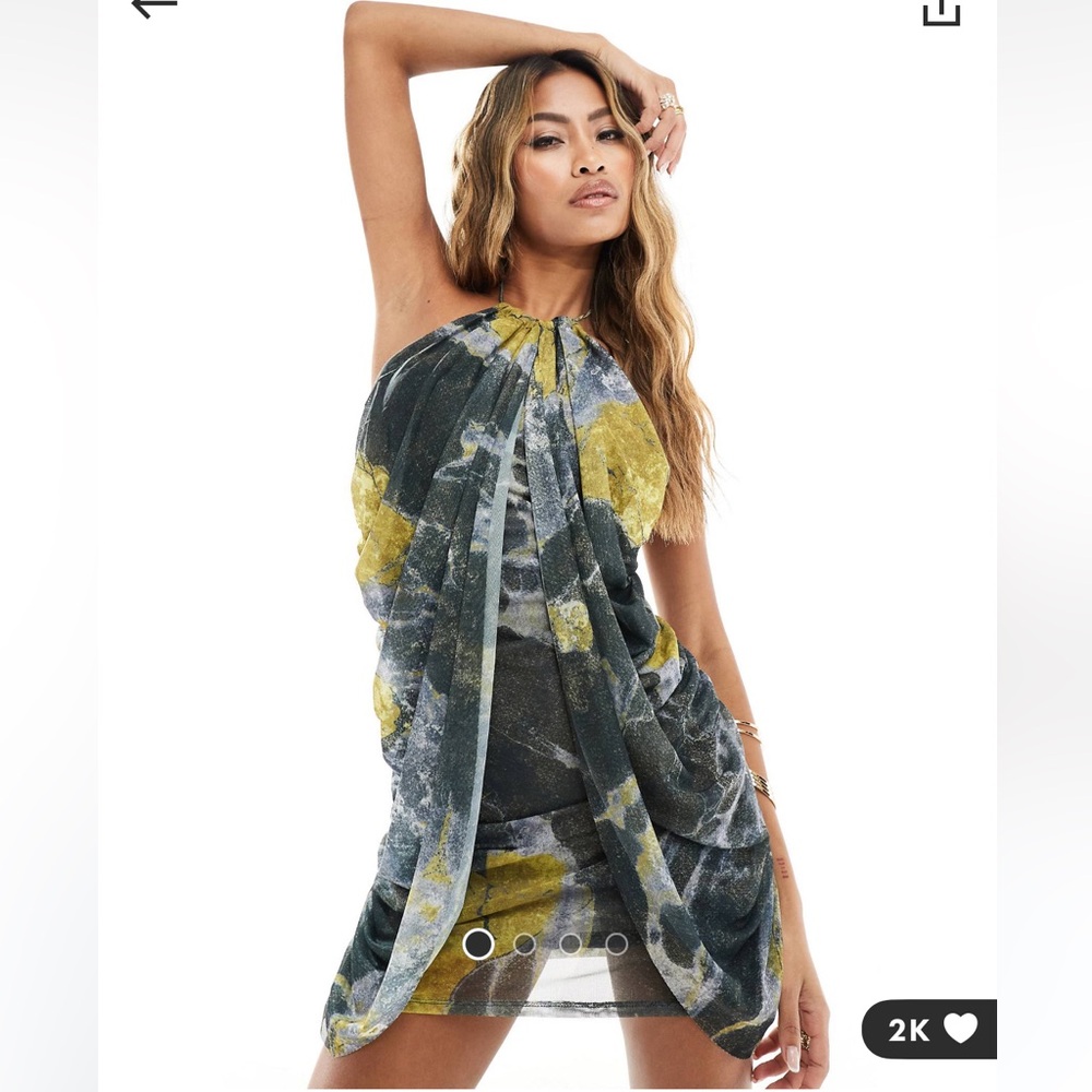 ASOS mini halter dress